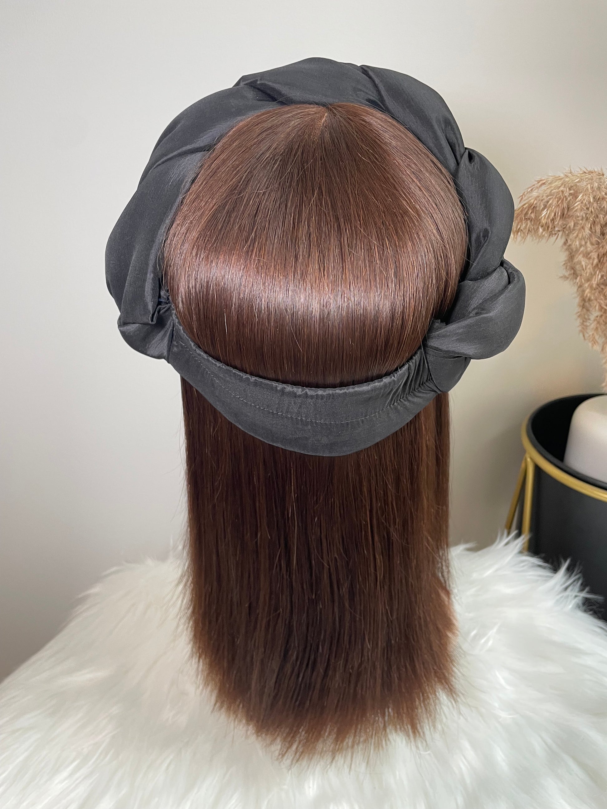 Plaited style headband with Stretchy elastic detail at the back for a comfortable fit
