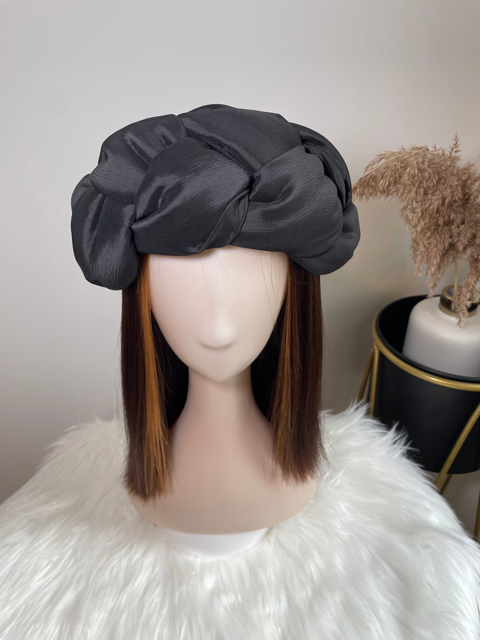 Plaited style headband with Stretchy elastic detail at the back for a comfortable fit