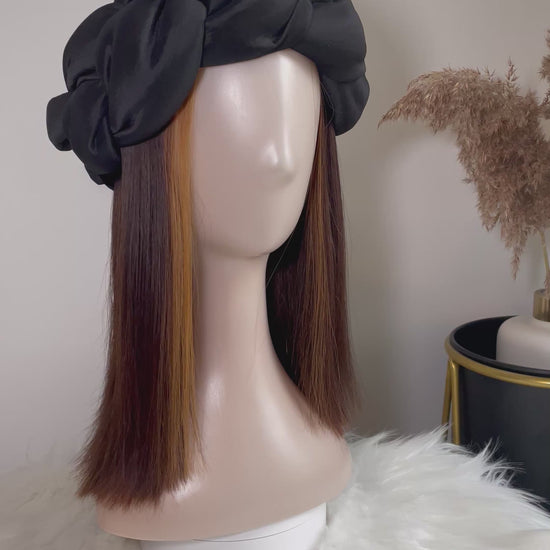 Plaited style headband with Stretchy elastic detail at the back for a comfortable fit